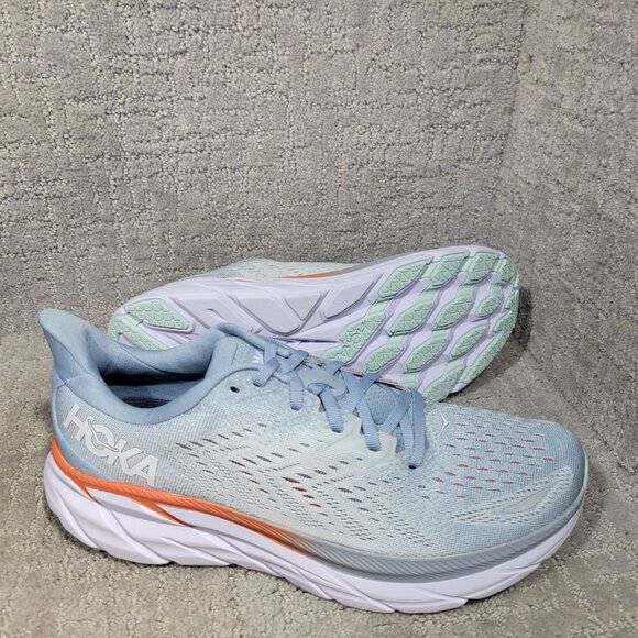 Hoka One One Clifton 8 Women's Size US 10.5B Blue Fog Athletic Running Sneakers. - Picture 11 of 14